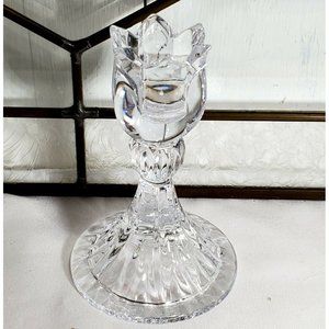 Mikasa Crystal Spring Ritual Candle Stick Holder 4.75" tulip taper candlestick